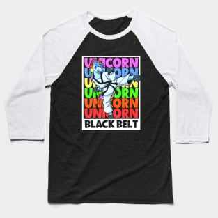 Unicorn - Tang Soo Do Black Belt Baseball T-Shirt